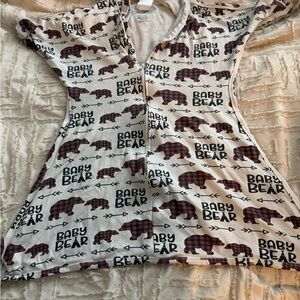 Baby Bear Print Zipadee zip